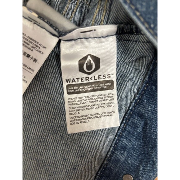 Levi Strauss Original Trucker Denim Jacket NWT Small Bleach Speckled Womens Jean - Picture 6 of 13